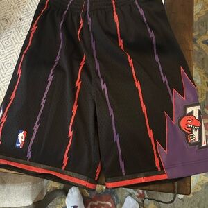 Toronto Raptors Black and Purple youth xl Shorts
